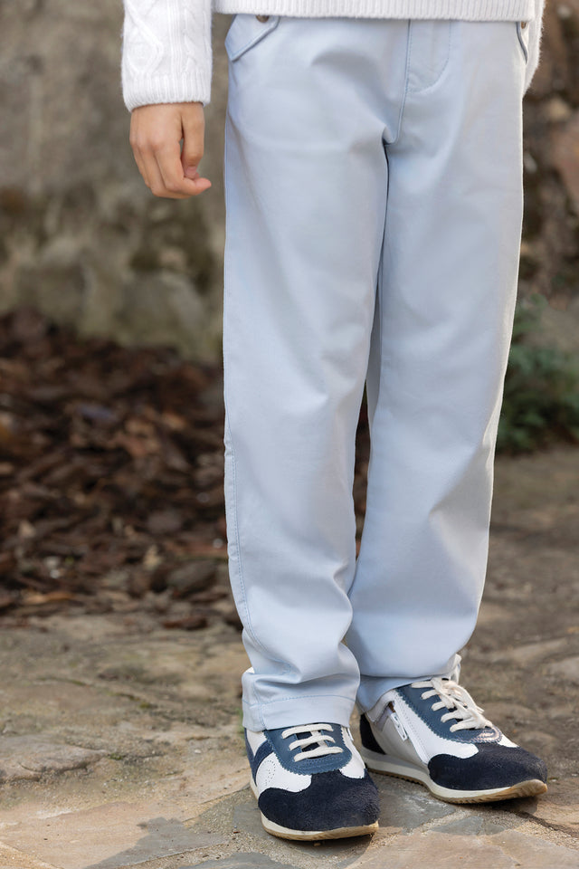 Pantalon - Azul Horizonte Ribete Cinturón - Image principale