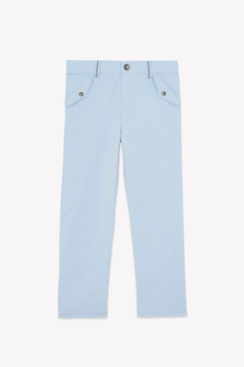 Pantalon - Azul Horizonte Ribete Cinturón - Image principale