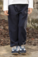 Pantalon - Azul marino algodón elástico