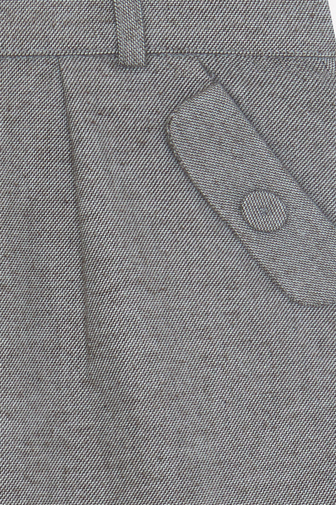 Pantaloni - Clip in cotone color cioccolato - Image principale