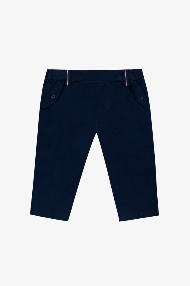 Trousers - Navy cotton Trim - Image principale