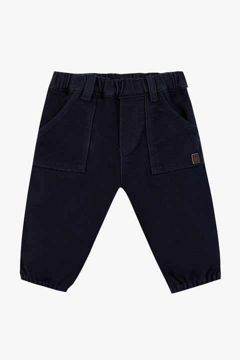 Hosen - Marineblau Baumwolle - Image principale