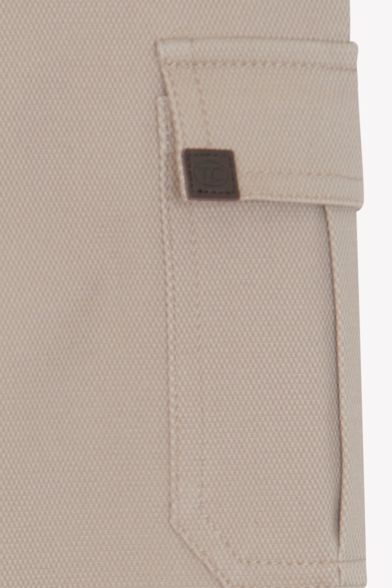Pantaloni - Cotone testurizzato color moka