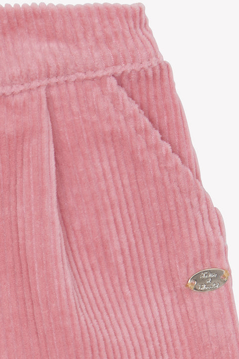 Trousers -Blush Velvet Pleats - Image principale