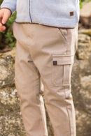 Pantalon - Acolchado de algodón moca