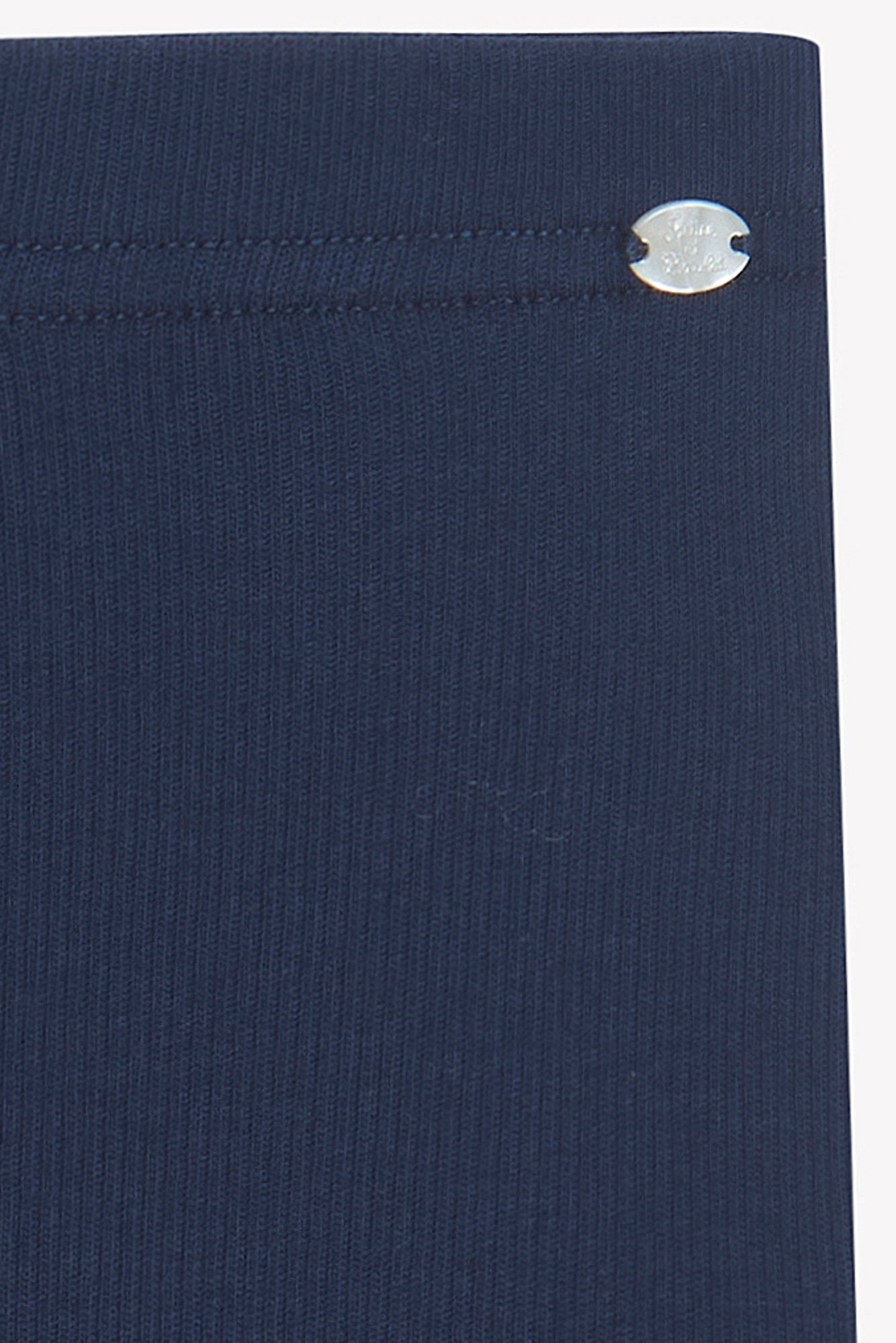 Legging - Marine coton festonné