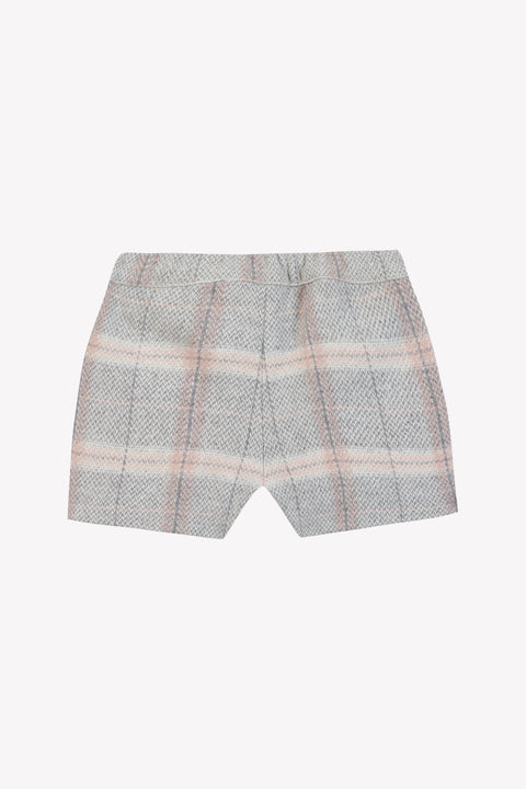 Short - Beige moyen laine carreaux - Image principale