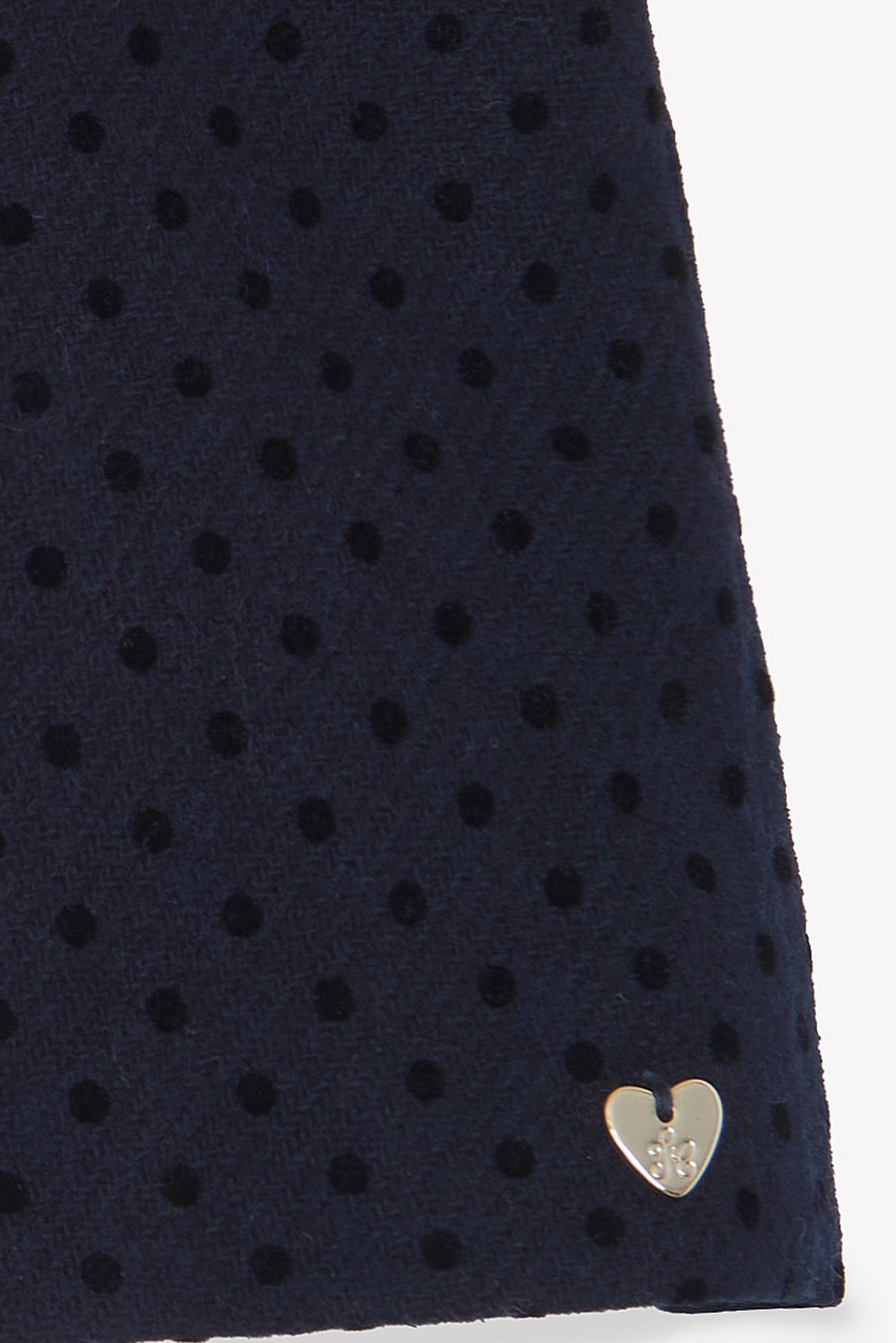 Short - Marine laine motif pois