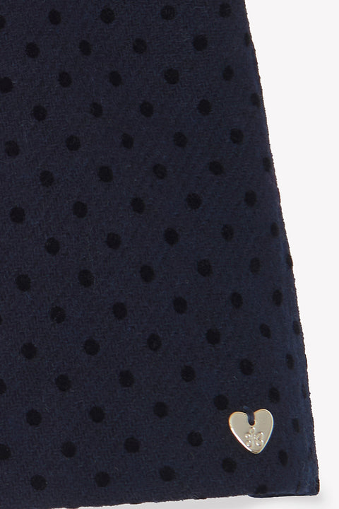Short - Marine laine motif pois - Image principale