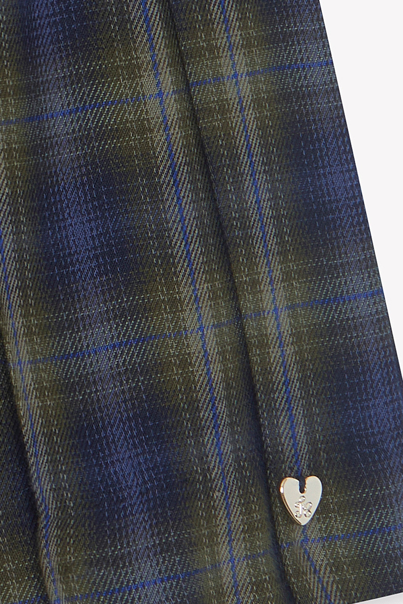 Rock - Marineblau Baumwoll-Tartan-Muster