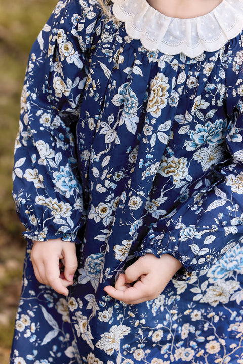 Robe - Marine coton imprimé Liberty - Image principale