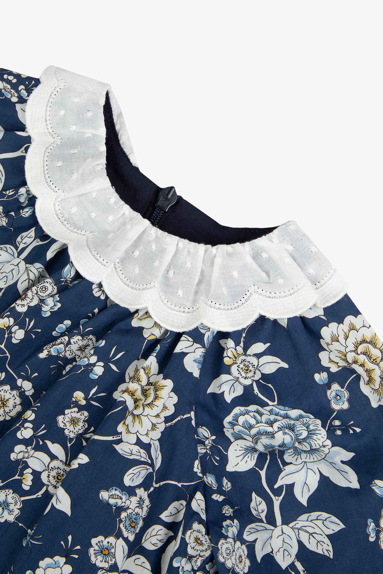 Robe - Marine coton imprimé Liberty