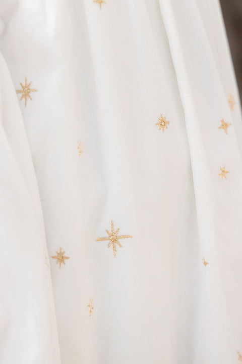 Vestito - Madreperla Colletto Girocollo Velluto stelle - Image principale