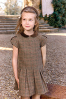 Dress - Brown Velvet stars
