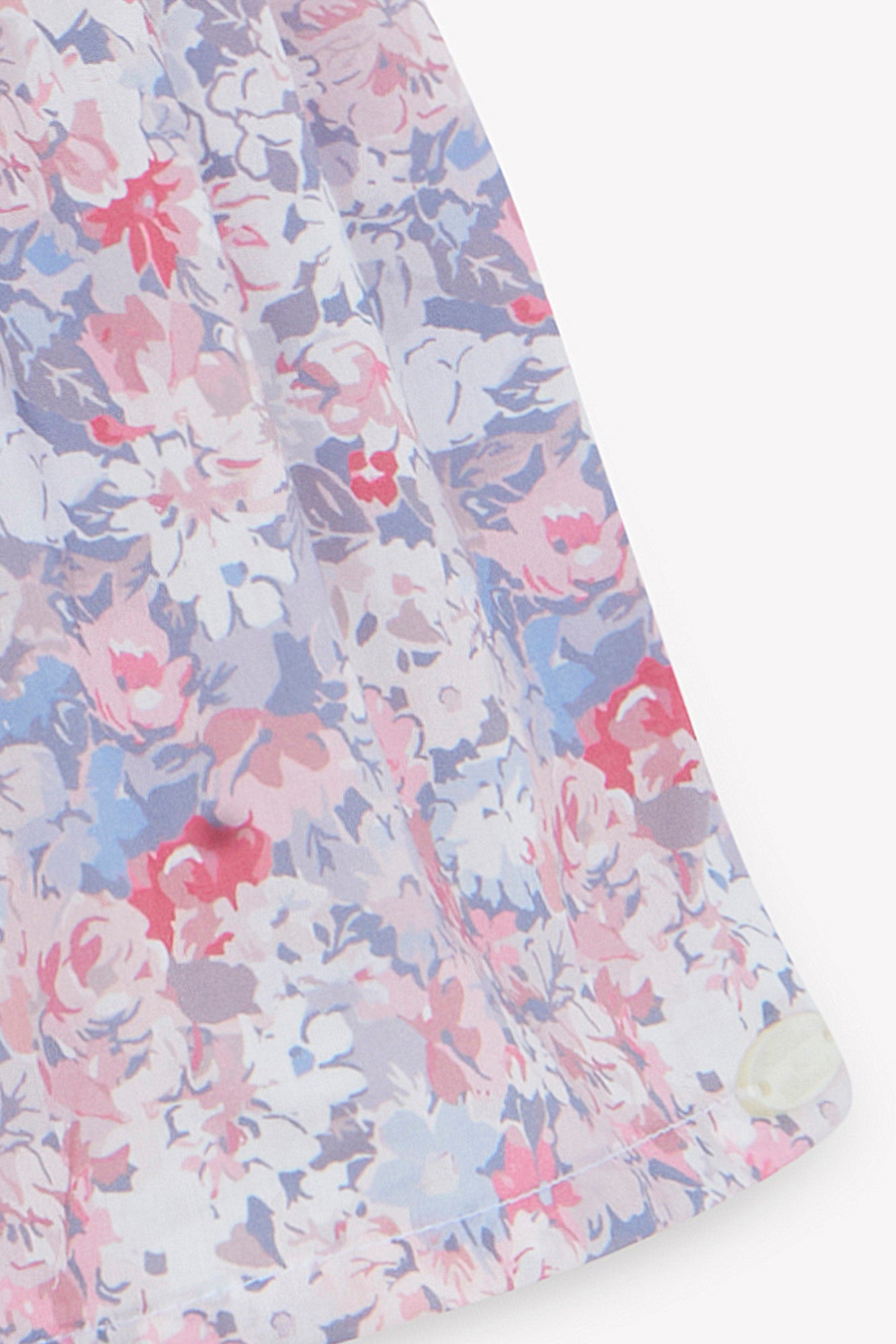 Dress - Grey medium cotton Print flowers