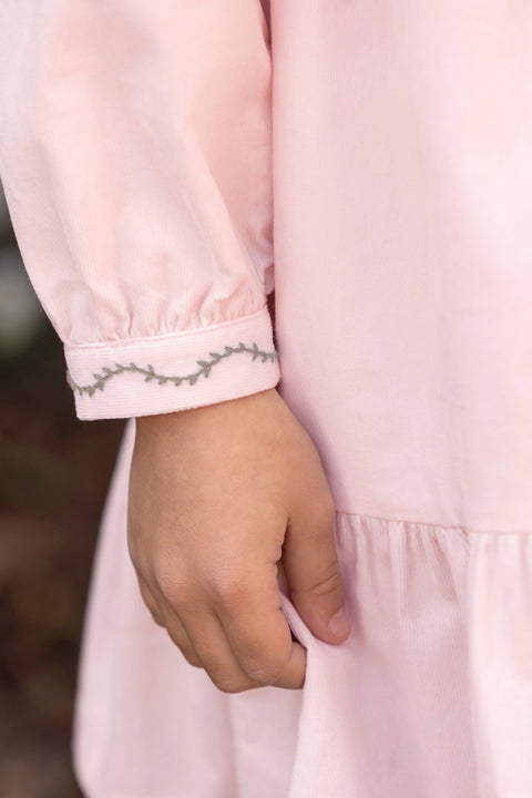 Dress - Dewy velvet peter pan collar - Image principale