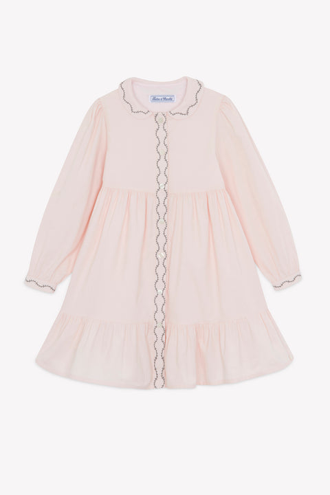 Dress - Dewy velvet peter pan collar - Image principale