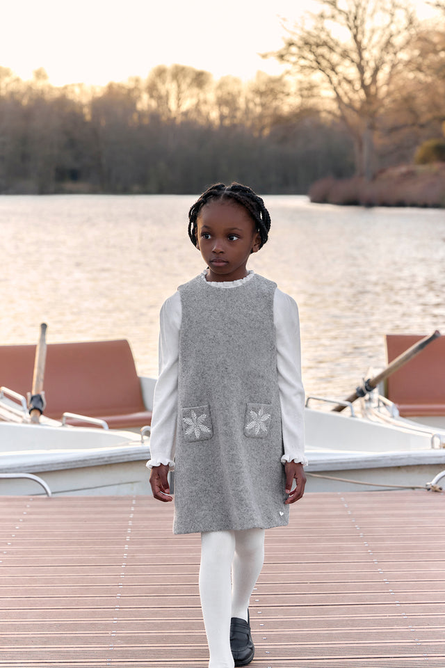 Dress - Grey heather Wool flakes - Image principale