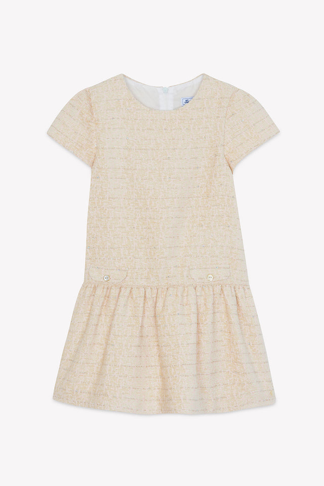 Dress - Grey heather Round neck tweed - Image principale