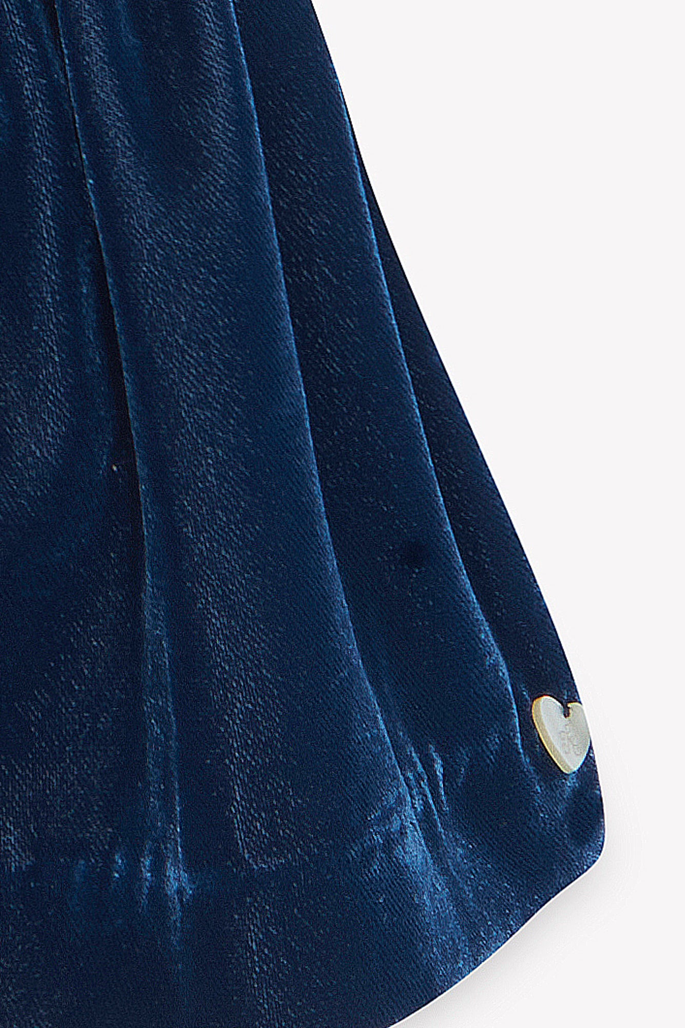 Dress - Navy Velvet Collar Race