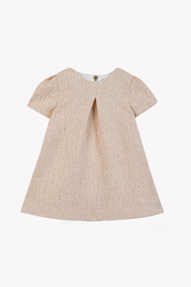 Robe - Rosée coton détails dorés - Image principale