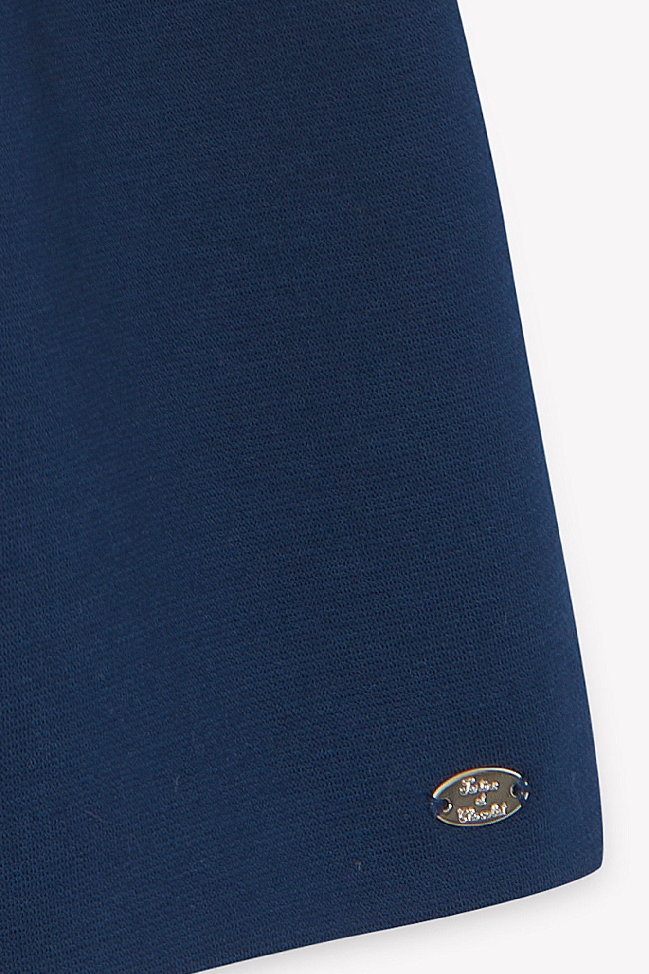 Dress - Navy Collar amount Buttons
