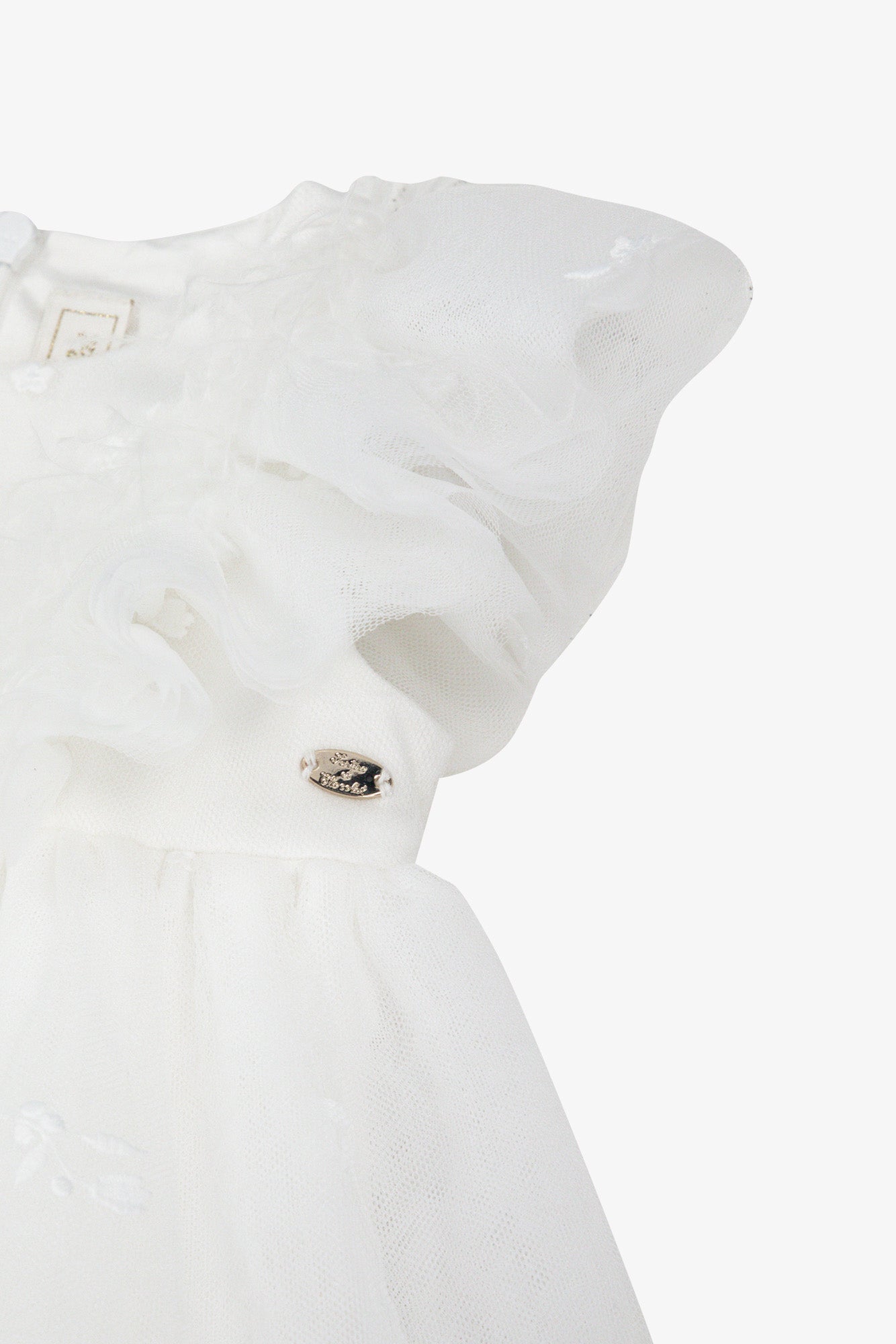 Robe - Ecru tulle plumetis