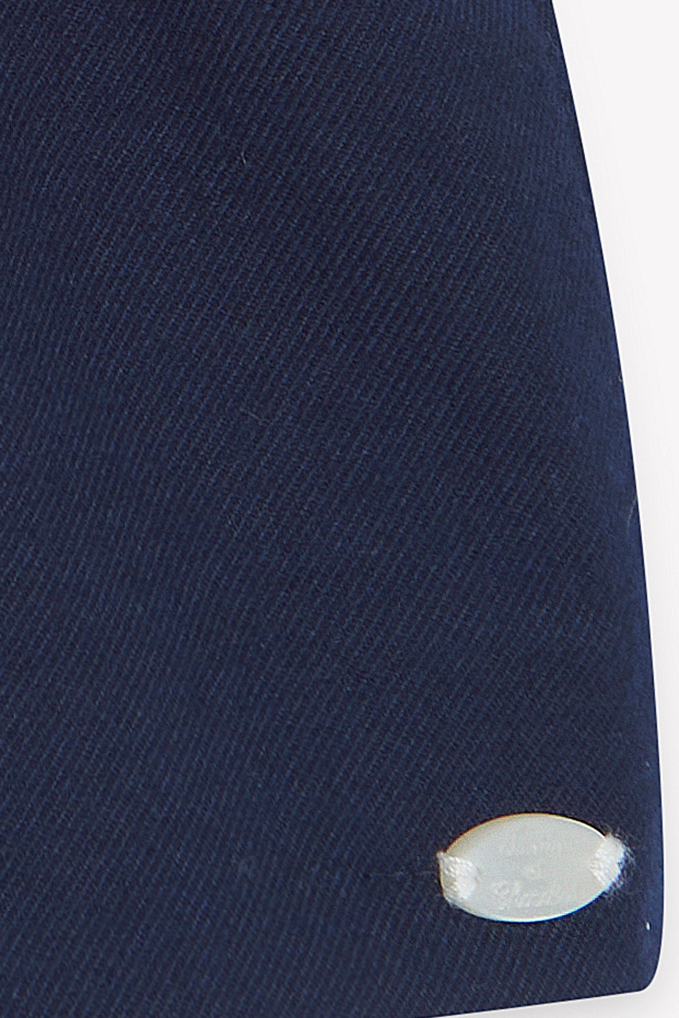 Robe - Marine broderies fleurs
