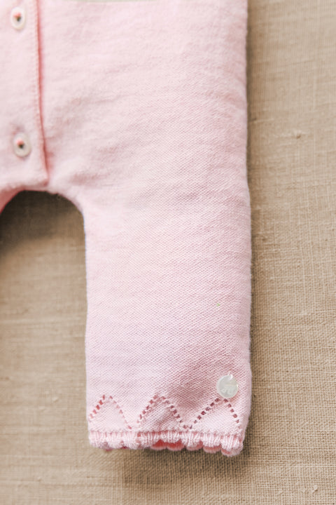 Combinaison longue - Rosée coton broderie - Image principale