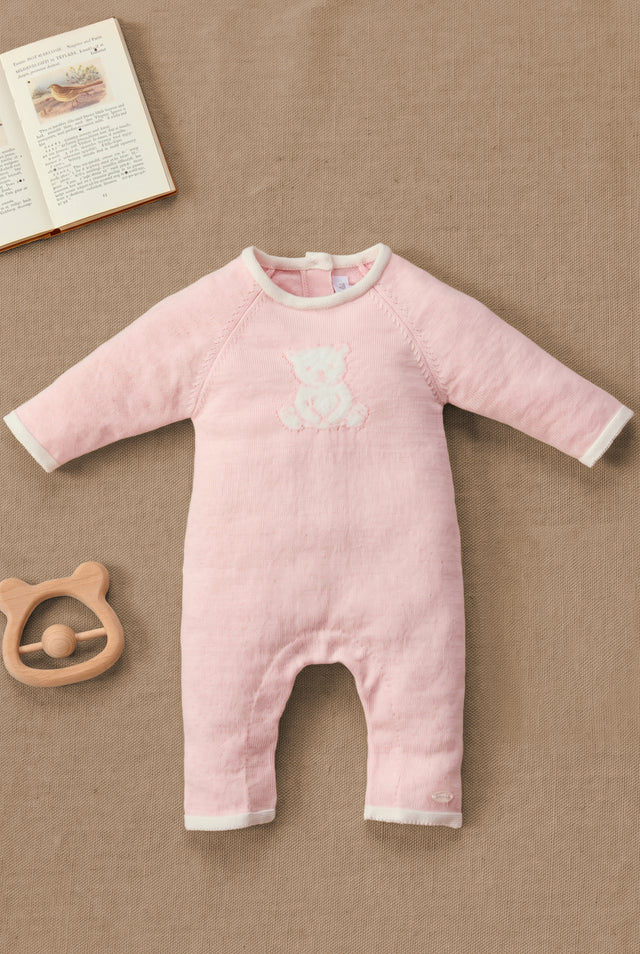 Combinaison longue - Rosée coton broderie - Image principale