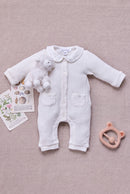 Completo lungo - Madreperla cotone Colletto Claudine