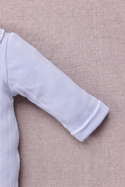 Jumpsuit long - Cotton sky Peter pan collar - Image principale