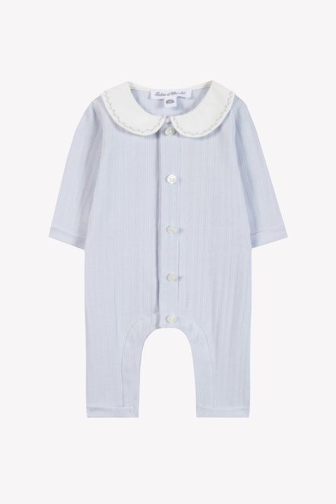 Jumpsuit long - Cotton sky Peter pan collar - Image principale