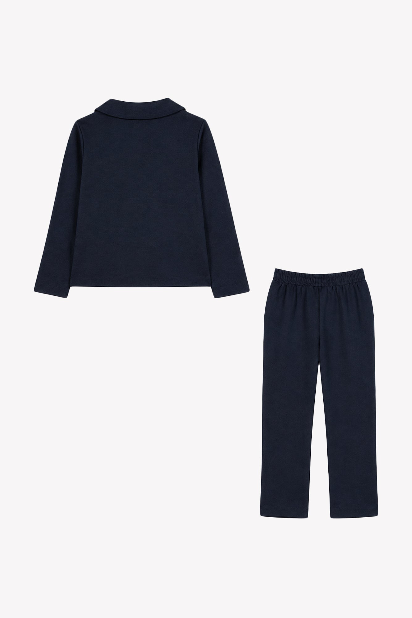 Outfit von Jogginganzug - Marineblau Peter-Pan-Kragen