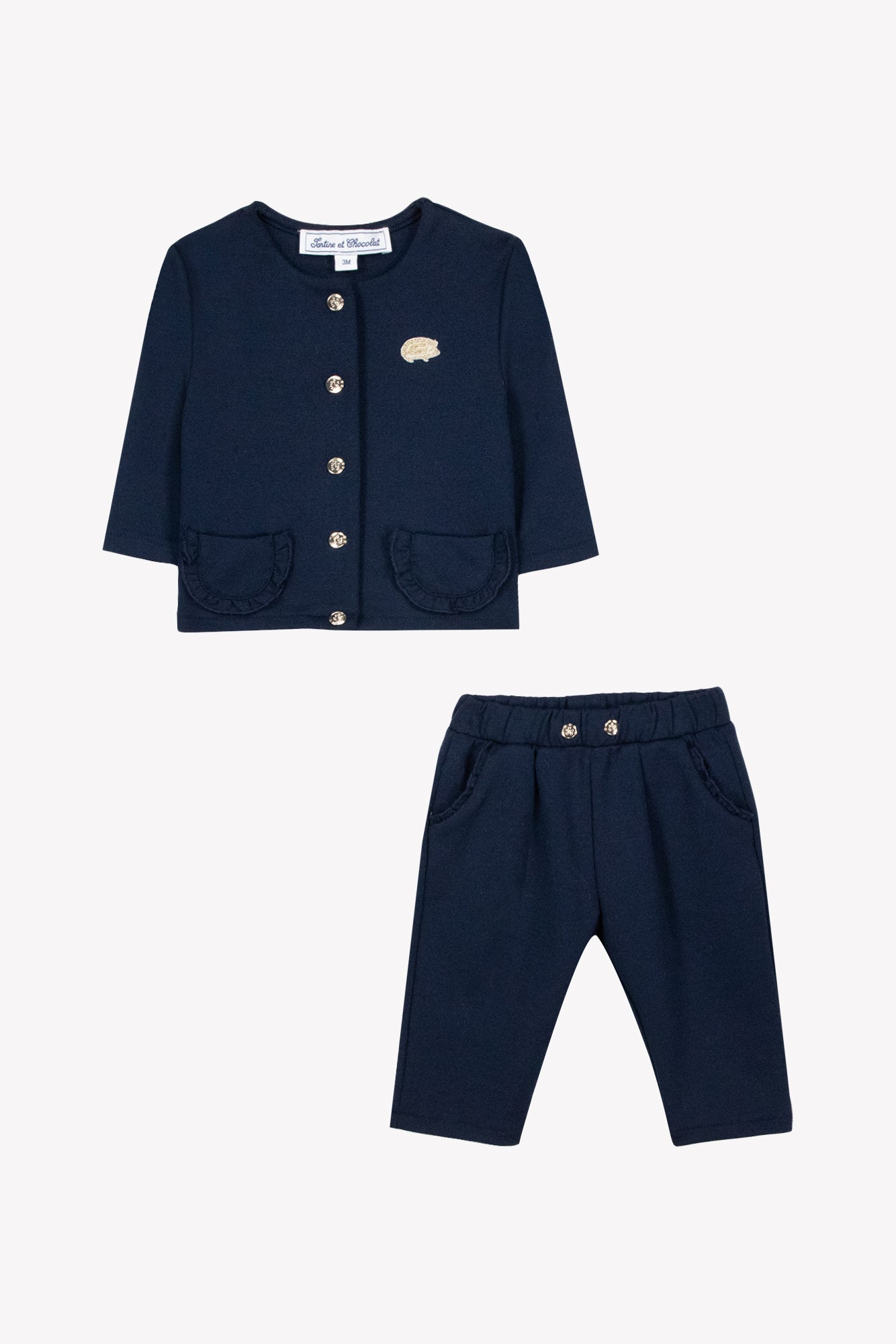 Outfit Jogging suit - Navy Scalloped