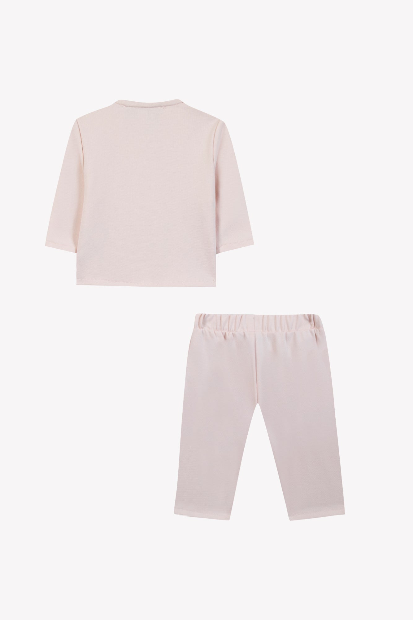 Ensemble Jogging - Rose pâle festonné
