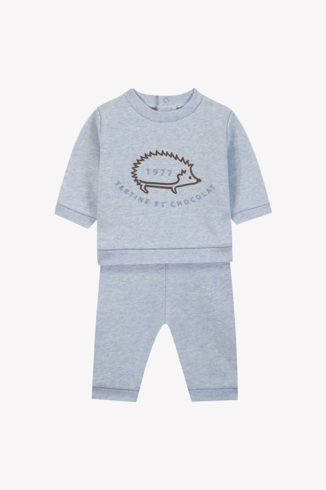 Conjunto Jogging - Azul Horizonte algodonero Leon, el erizo - Image principale