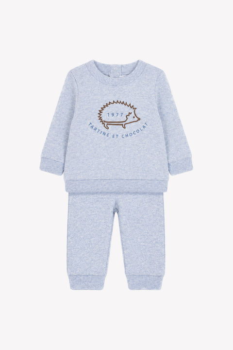 Conjunto Jogging - Azul Horizonte algodonero Leon, el erizo - Image principale