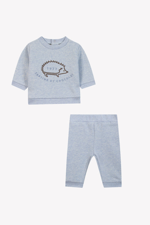 Conjunto Jogging - Azul Horizonte algodonero Leon, el erizo - Image principale