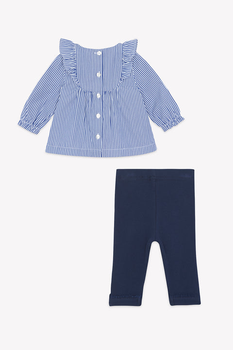 Ensemble long - Nuage coton manches volantées - Image principale