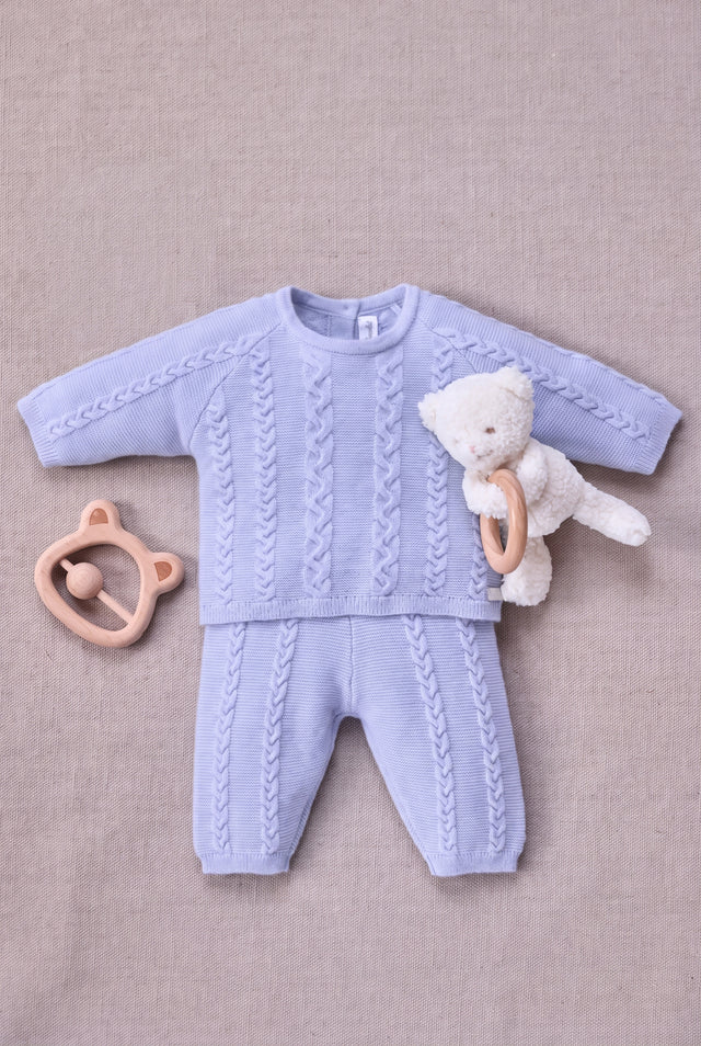Insiemi Lungo - Blu disattivato Lana contorto - Image principale