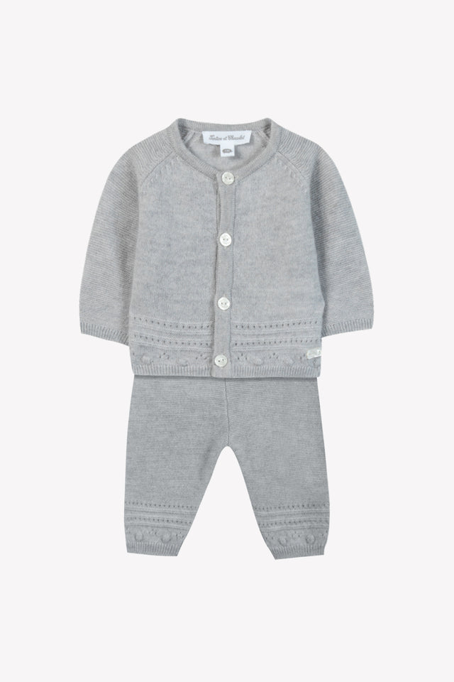 Ensemble long - Gris chiné laine - Image principale