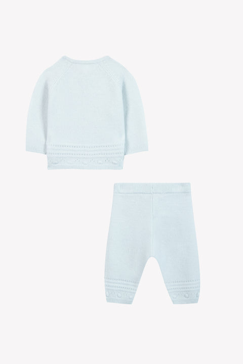 Ensemble long - Bleu ciel laine - Image principale