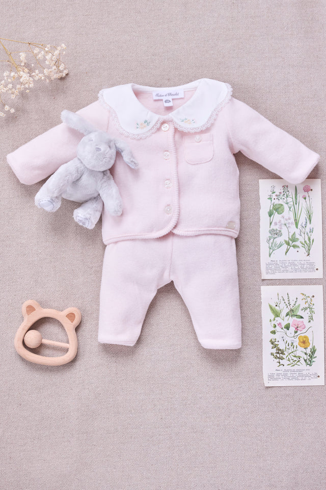 Conjunto Largo - Rocío de algodón Cuello Peter Pan - Image principale