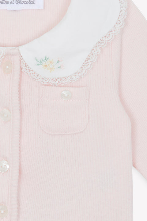 Ensemble long - Rosée coton col Claudine - Image principale