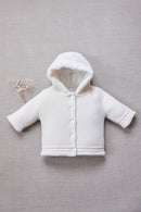 Manteau - Ecru coton tressé