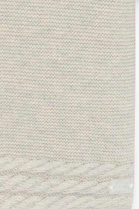 Manteau - Beige chiné tressé - Image principale