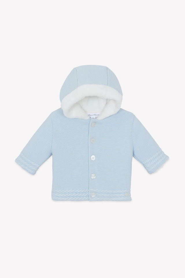 Manteau - Bleu ciel tressé - Image principale