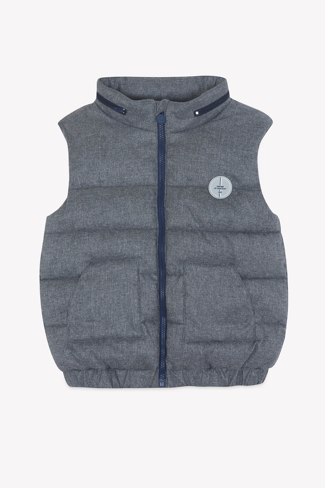 Down jacket sleeveless - Grey heather - Image principale