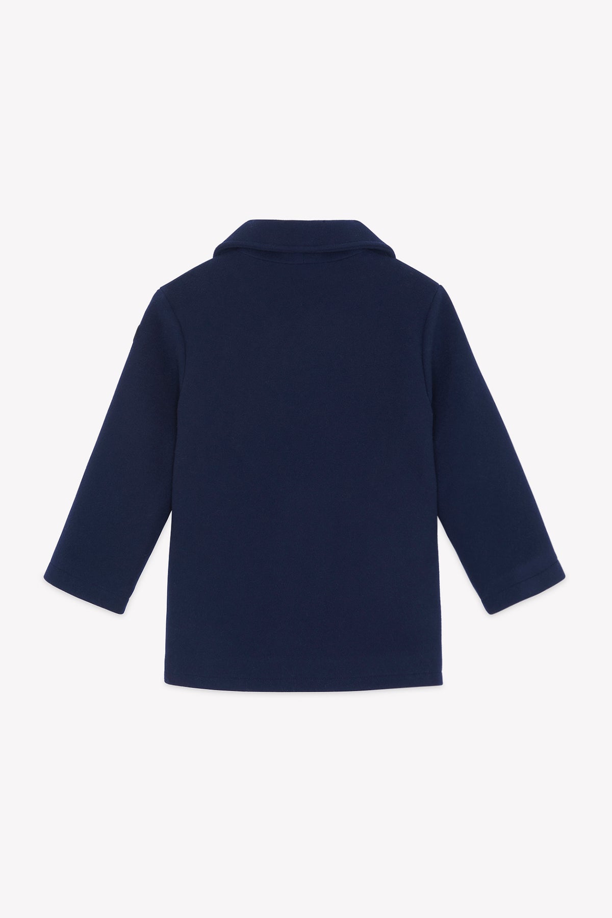 Manteau - Marine laine col châle